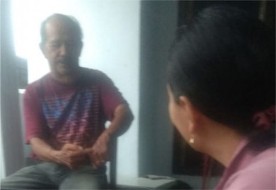 Aksi Sosial KSU PENABUR Cirebon kepada salah satu anggota (Bpk. Widi Sumirmo)